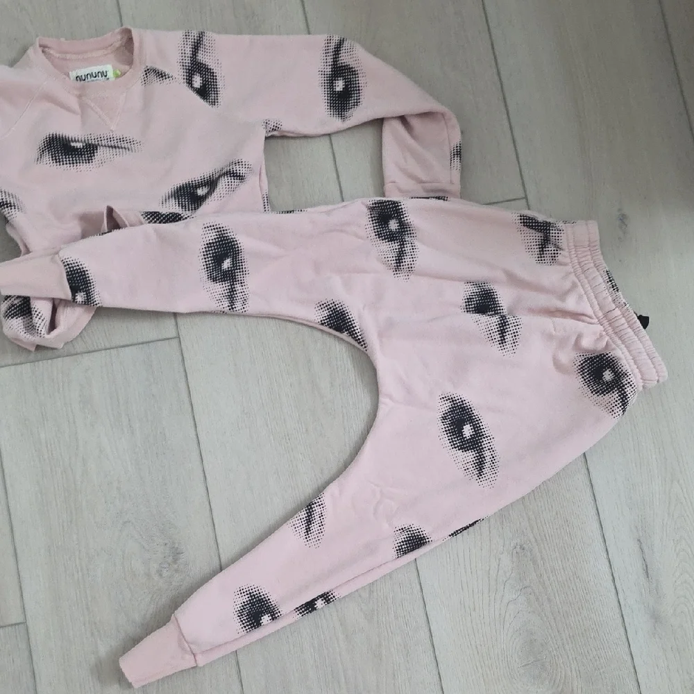 nununu Pink and Black Kids Matching Set - Picture 4 of 4